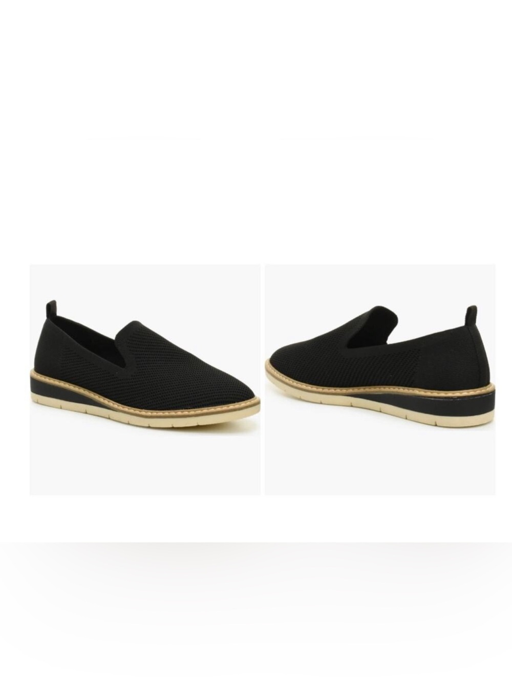 NWT Taryn By Taryn Rose Stilo Black Flexy Knit Slip-On Loafers & Box